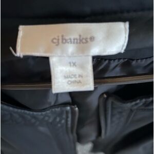 Light jacket.  Leather look.  Purchased at ck banks.  Worn once
